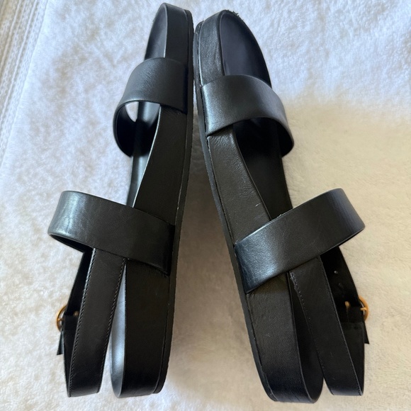 TORY BURCH Calf Leather Sport Sandals, Color Black,  Size 8 (Style No 88339) - Picture 10 of 16